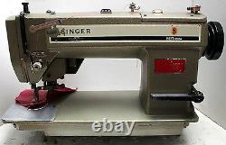 SINGER 591D-305A Lockstitch Edge Trimmer Industrial Sewing Machine Head Only