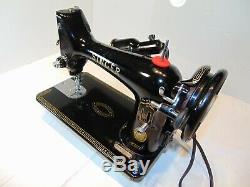 SINGER 99K HEAVY DUTY Industrial Strength sewing machine 14 OZ LEATHER WOW