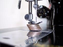 SINGER INDUSTRIAL STRENGTH HEAVY DUTY SEWING MACHINE 16oz Leather 3/8 Lift