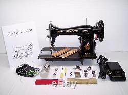 SINGER INDUSTRIAL STRENGTH HEAVY DUTY SEWING MACHINE 18oz Leather 3/8 Lift