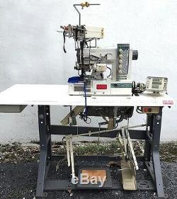 SIRUBA F007E Coverstitch Top+Bottom 2-Needle 4-Thread Industrial Sewing Machine