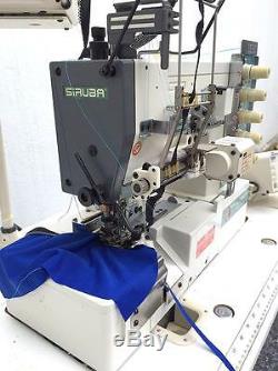 SIRUBA F007E Coverstitch Top+Bottom 2-Needle 4-Thread Industrial Sewing Machine