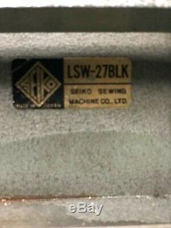 Seiko Twin Needle Stich Walking Foot Industrial Sewing Machine Silent Motor