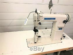 Sew Line 810 New 1-needle Postbed Roll Feed +rev 110v Industrial Sewing Machine
