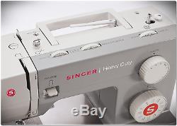 Sewing Machine Singer Heavy Duty Portable Industrial Leather Embroidery Bedplate