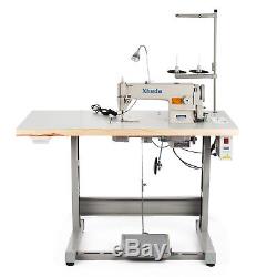 Sewing Machine with Table +Servo Motor +Stand &LED Lamp Assembly 550W Manual