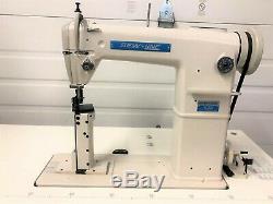 Sewline 810 New 1-needle Postbed Rollfeed & 110v Servo Industrial Sewing Machine