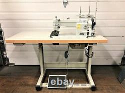 Sewline Sl-106-rb Triple Feed Walking Foot 110v Servo Industrial Sewing Machine