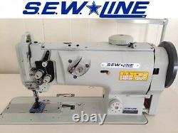 Sewline Sl 1508 New Lg Vert Bobbin Walking Foot Servo Industrial Sewing Machine