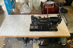 Singer 111W101 Walking foot Triple Feed Sewing Machine with Table original Motor