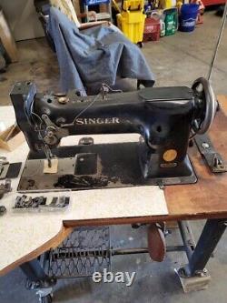 Singer 111W industrial sewing machine-complete with table and accessories