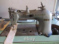 Singer 147-90 chainstitch industrial sewing machine leather vintage denim
