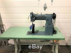 Singer 168g101 Walking Foot Post Bed Leather 110 Volt Industrial Sewing Machine
