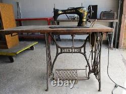 Singer 16-81 industrial sewing machine makes one inch stitch