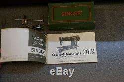 Singer 201k Heavy Duty Semi Industrial Sewing Machine / Nähmaschine Serviced