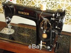 Singer 201k Semi Industrial Sewing Machine / Heavy Duty / Knee Lever VGC & GWO