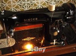 Singer 201k Semi Industrial Sewing Machine / Heavy Duty / Knee Lever VGC & GWO
