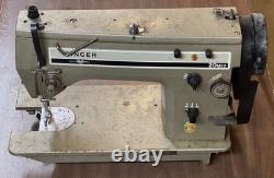 Singer 20U33 industrial zigzag sewing machine for parts or repair