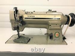 Singer 211u566 Walking Foot Big Bobbin Rev 110v Servo Industrial Sewing Machine