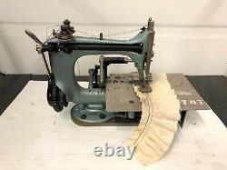 Singer 24-53 Vintage Two Needle Ruffler Chainstitch Industrial Sewing Machine