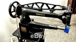 Singer 29K-62 Long Arm Sewing Machine Cobbler / Leather / Patcher- Must See