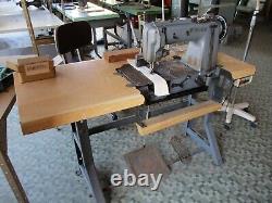 Singer 300w305 chainstitch industrial sewing machine with clutch puller