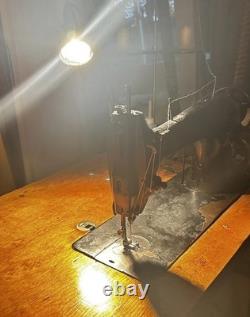 Singer 31-15 Industrial Sewing Machine Mfg. 1921 SLF 2 light + Servo Motor