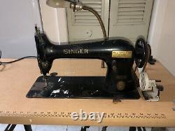 Singer 31-15 Industrial Tailors Antique Treadle Sewing Machine SEWS STRONG