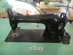 Singer 31-15 Vintage Heavy Duty Industrial Sewing Machine with Table and Motor