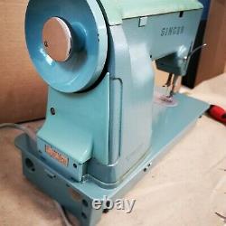 Singer 327K Green Vintage 1960s Sewing Machine & Case