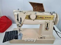 Singer 411g Slant O'matic Sewing Machine, Zig-zag, Multi, Service, Elect Pat Test