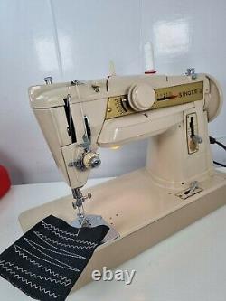 Singer 411g Slant O'matic Sewing Machine, Zig-zag, Multi, Service, Elect Pat Test