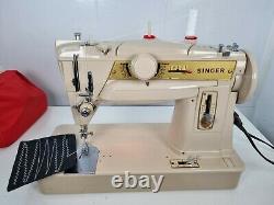 Singer 411g Slant O'matic Sewing Machine, Zig-zag, Multi, Service, Elect Pat Test