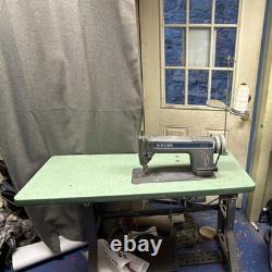 Singer 491 Industrial Electric Sewing Machine with Table, TCM Servo Motor, Pedal