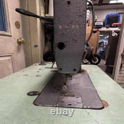 Singer 491 Industrial Electric Sewing Machine with Table, TCM Servo Motor, Pedal