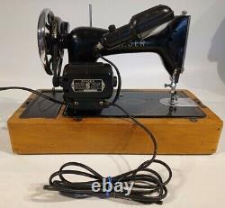 Singer 99K Electric Semi Industrial Sewing Machine Vintage Decorative UNTESTED