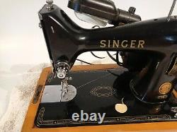 Singer 99K Vintage Electric Semi Industrial Sewing Machine Decorative Untested