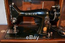 Singer 99k Semi Industrial Electric Sewing Machine with Case Heavy Duty