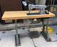 Singer Industrial Sewing Machine Model 331k1 USA Motor Table Drawer Furniture 1