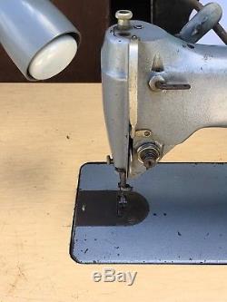 Singer Industrial Sewing Machine Model 331k1 USA Motor Table Drawer Furniture 1