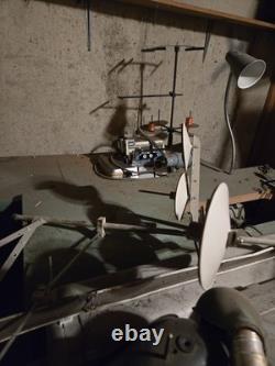 Singer Industrial Sewing Machine with Work Table and Additional Parts