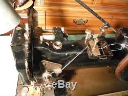 Singer Long Arm Walking Foot 30 144W302 Industrial Leather Sewing Machine Used