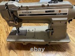 Singer Needle Feed Leather Canvas Sewing Machine Refurbished Converted. 250W. Z2