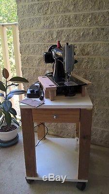 Singer Sewing Machine Fully Serviced. 201-2 Industrial Strength Sews Leather