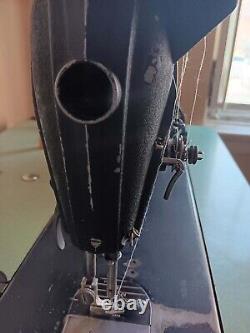 Singer Vintage Working Industrial Sewing Machine 241-11 with table and motor