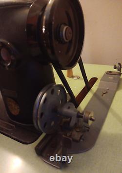 Singer Vintage Working Industrial Sewing Machine 241-11 with table and motor