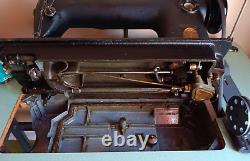 Singer Vintage Working Industrial Sewing Machine 241-11 with table and motor