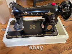 State Leather Canvas Sewing Machine. Totally Refurbished. Amazing. M8