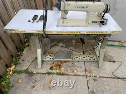 TACSEW DDL8500-T High Speed Industrial Sewing Machine / Table / Motor/ Read DESC
