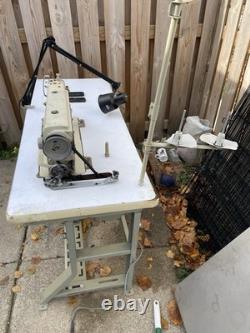 TACSEW DDL8500-T High Speed Industrial Sewing Machine / Table / Motor/ Read DESC